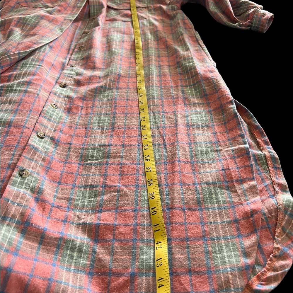 NWT Plaid flannel Shacket size large - Picture 6 of 7